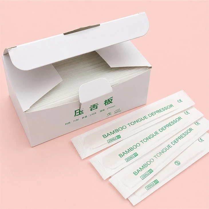 individually packed bamboo tongue depressor