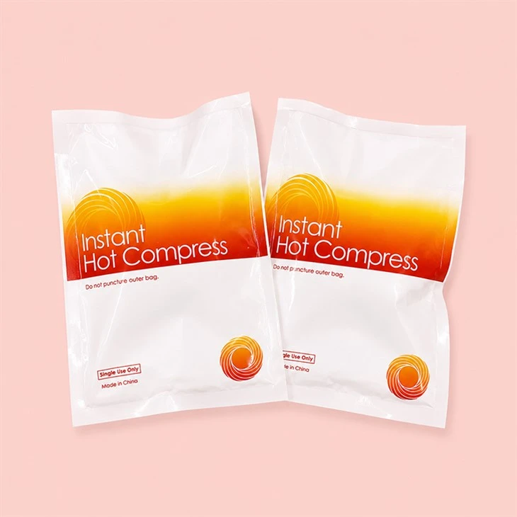 disposable instant hot compress pack
